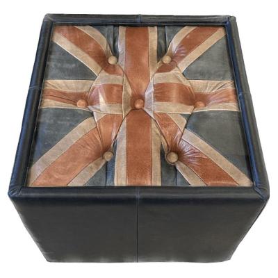 Union Jack Leather Cube